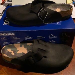 Birkenstock Boston black leather 11 m new